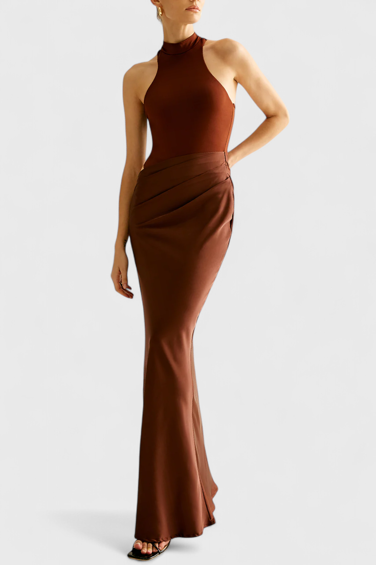 Mafalda Vestido Maxi con Estilo Tank Top y Silueta Esbelta