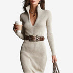 Fiorella | Vestido Elegante de Pana