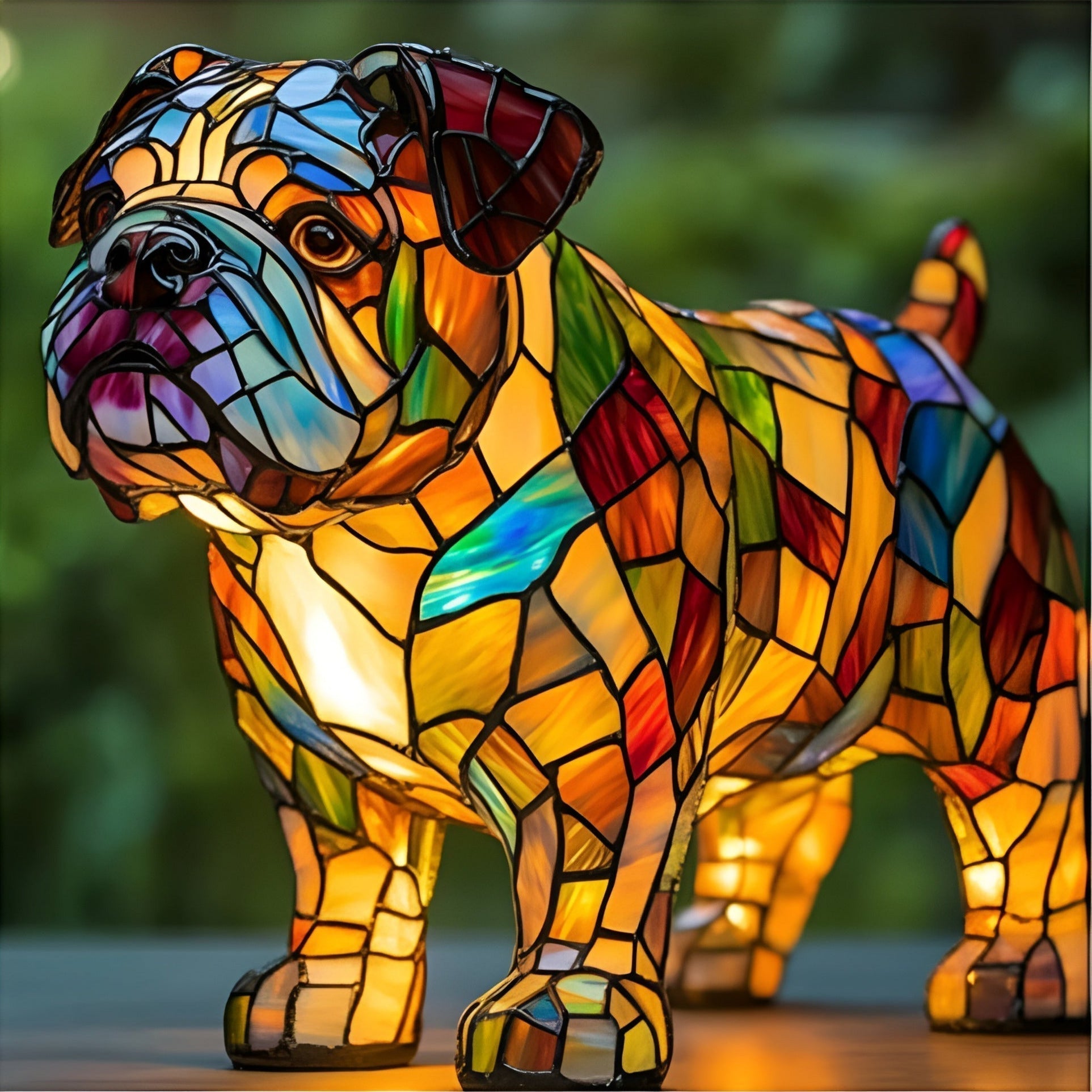 Papou – Lámpara mágica para perros de cristal de colores