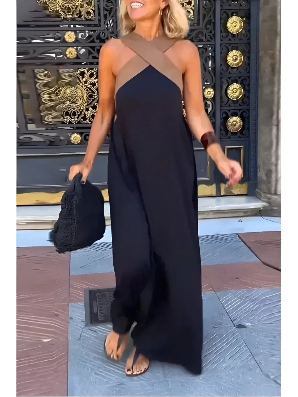 Quirine™ | Vestido maxi cruzado