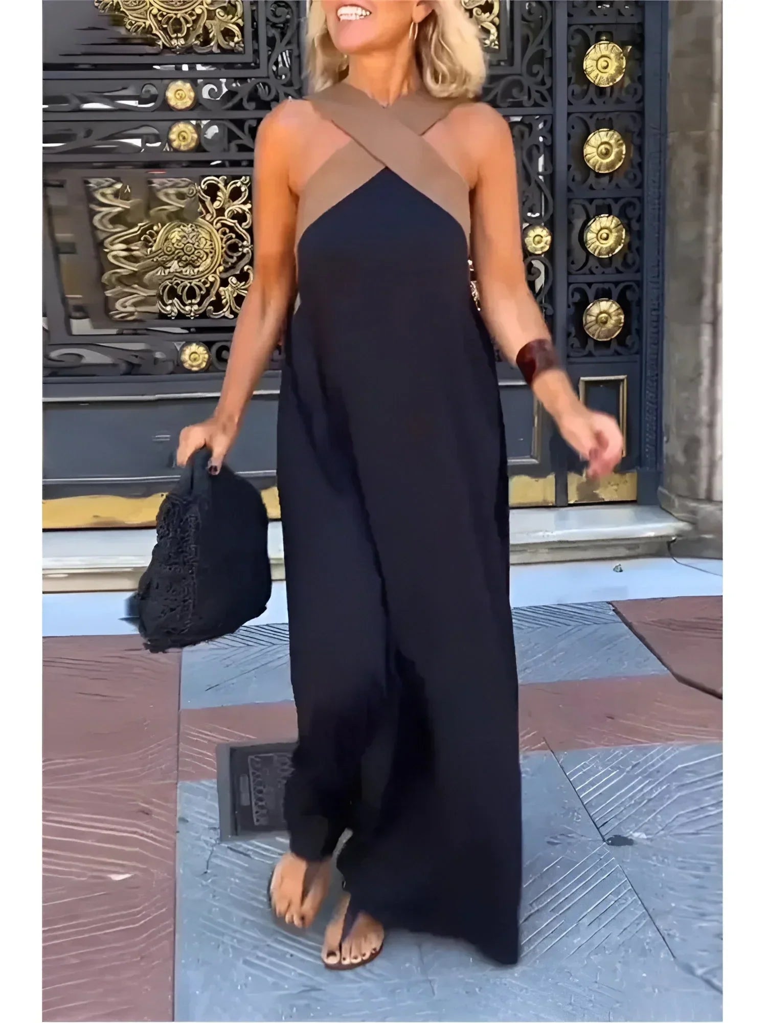 Quirine™ | Vestido maxi cruzado