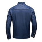 Francisco™ | Chaleco de cuero con cuello stand