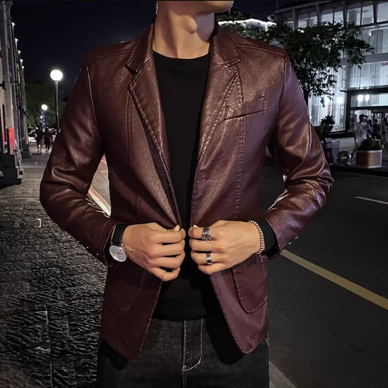 Rafael™ | Chaqueta de Cuero Casual para Negocios