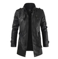 Daniel™ | Chaqueta de cuero larga y elegante para motorista