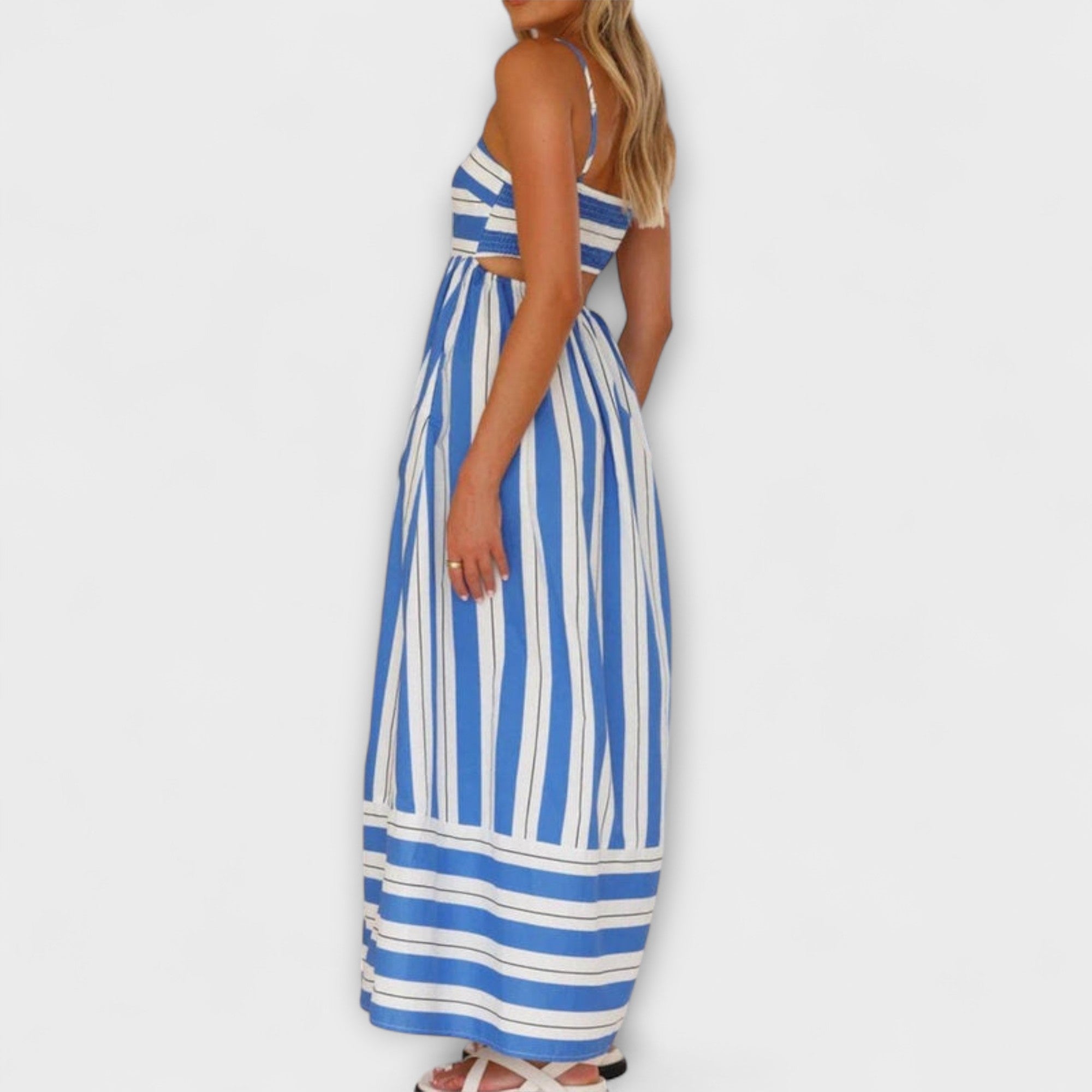 Svea - Vestido maxi en Bare Bloom