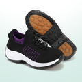 Ambulo zapatos ortopédicos de tejido de punto - lila y negro
