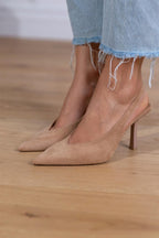 Malena™ | Zapatos de tacón bajo en color carne