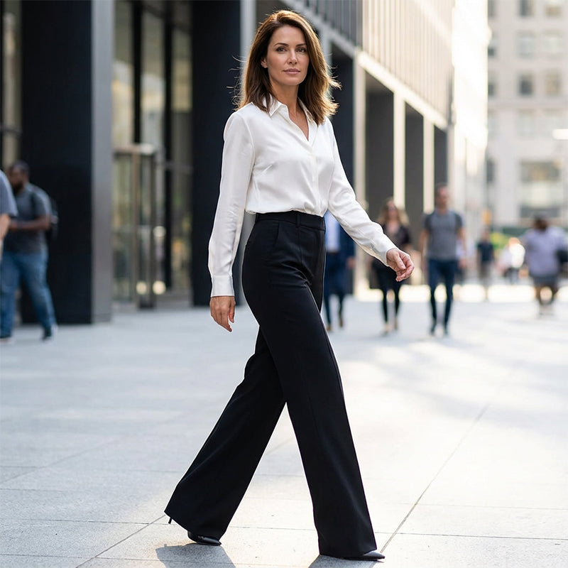 Sofía | Pantalones de traje de cintura alta para mujer
