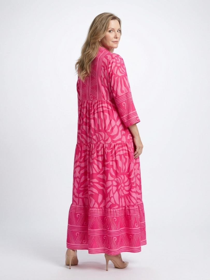 Mariela | Vestido Midi con Botones Frontales