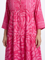 Mariela | Vestido Midi con Botones Frontales