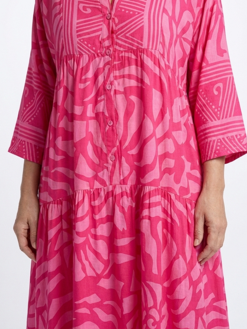 Mariela | Vestido Midi con Botones Frontales