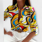 Blusa con cuello clásico